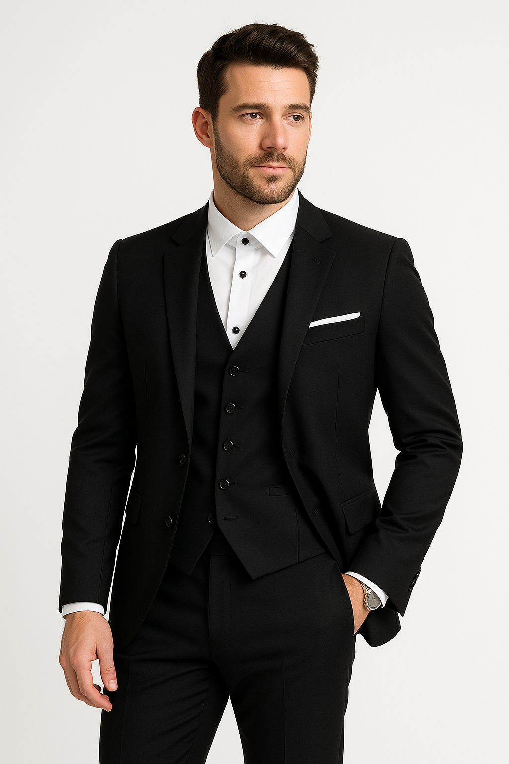 Evert | Dreiteiliges Herrenanzug-Set mit Blazer, Weste und Hose für festliche und stilvolle Anlässe