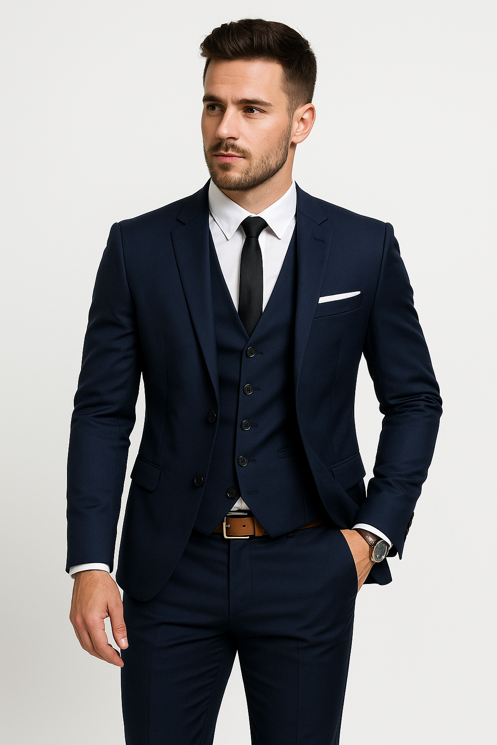 Evert | Dreiteiliges Herrenanzug-Set mit Blazer, Weste und Hose für festliche und stilvolle Anlässe