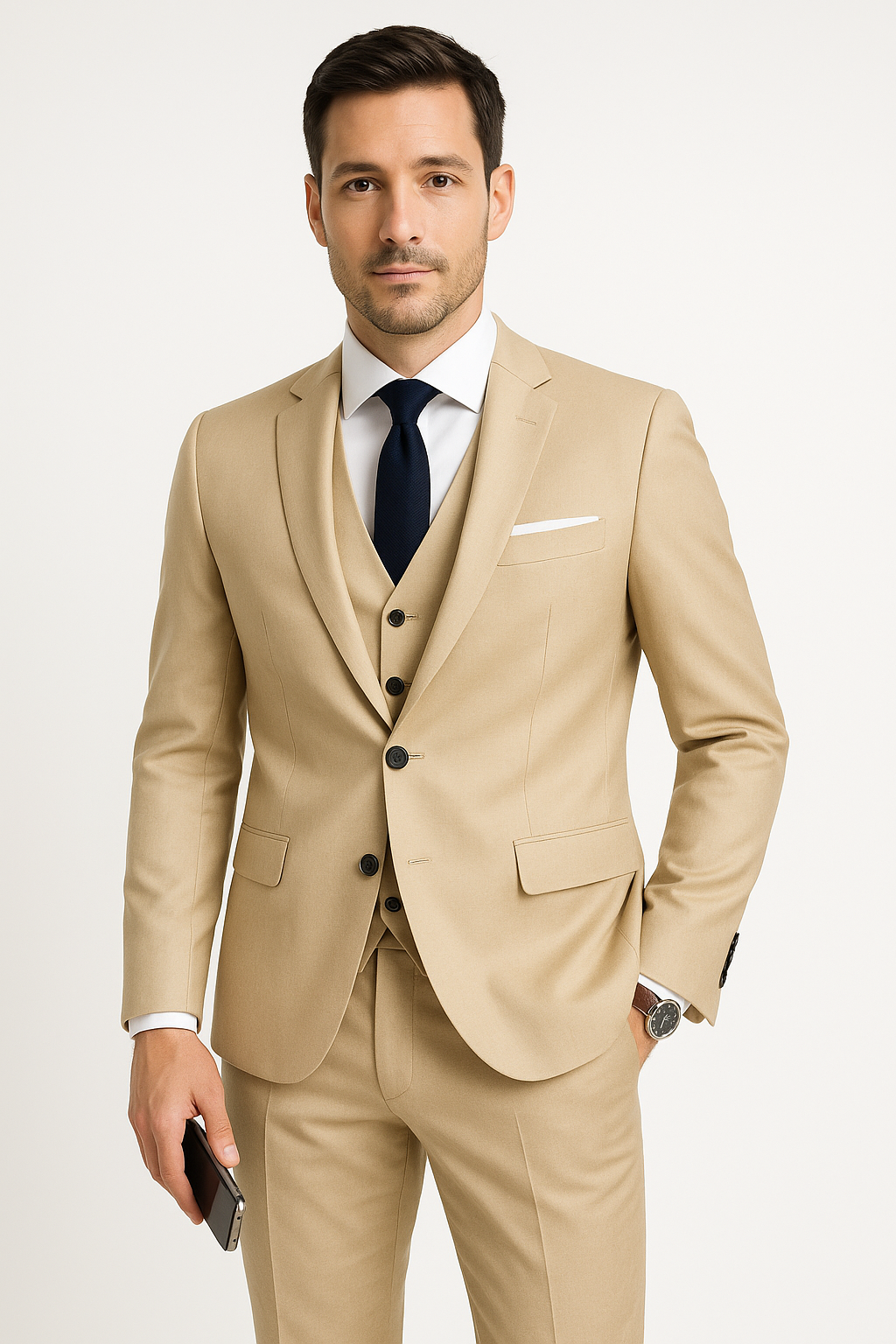 Evert | Dreiteiliges Herrenanzug-Set mit Blazer, Weste und Hose für festliche und stilvolle Anlässe