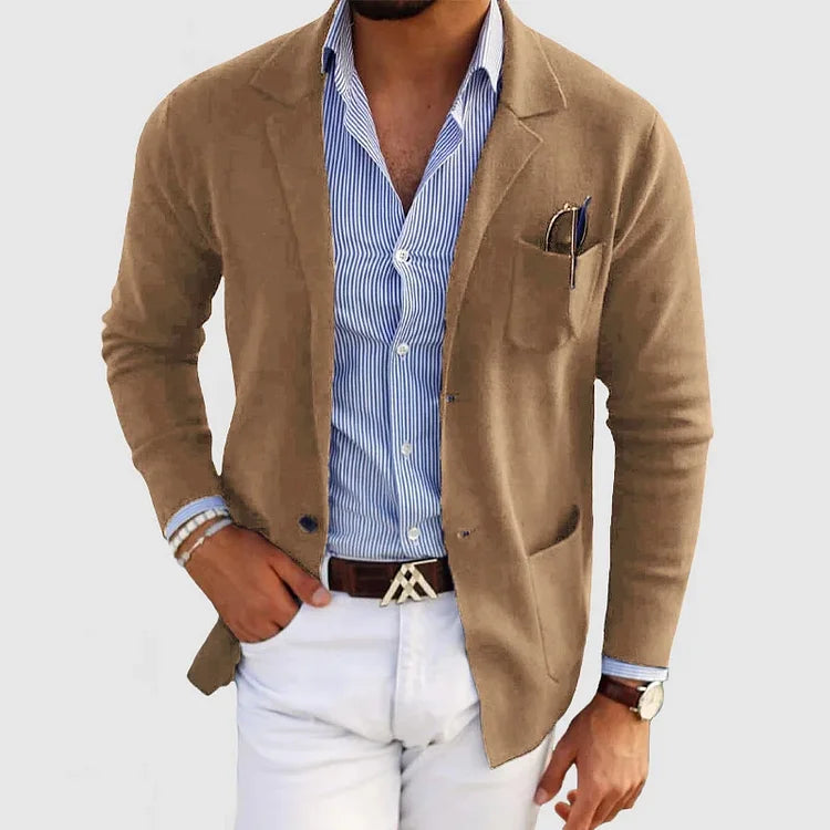 Herren Strickblazer – Leichter, Modischer Freizeitblazer