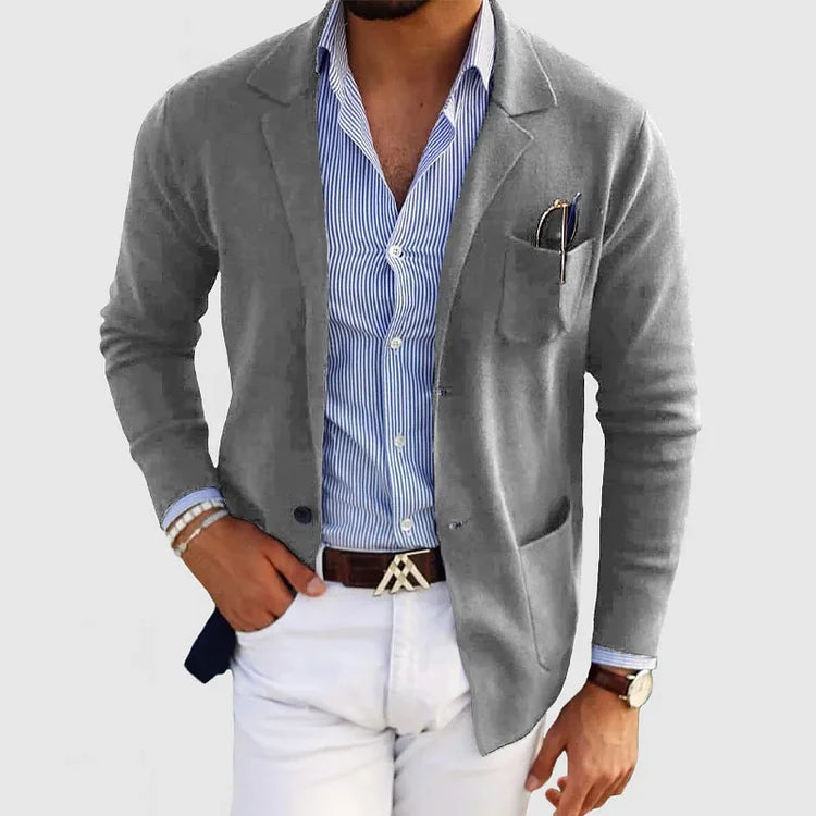 Herren Strickblazer – Leichter, Modischer Freizeitblazer