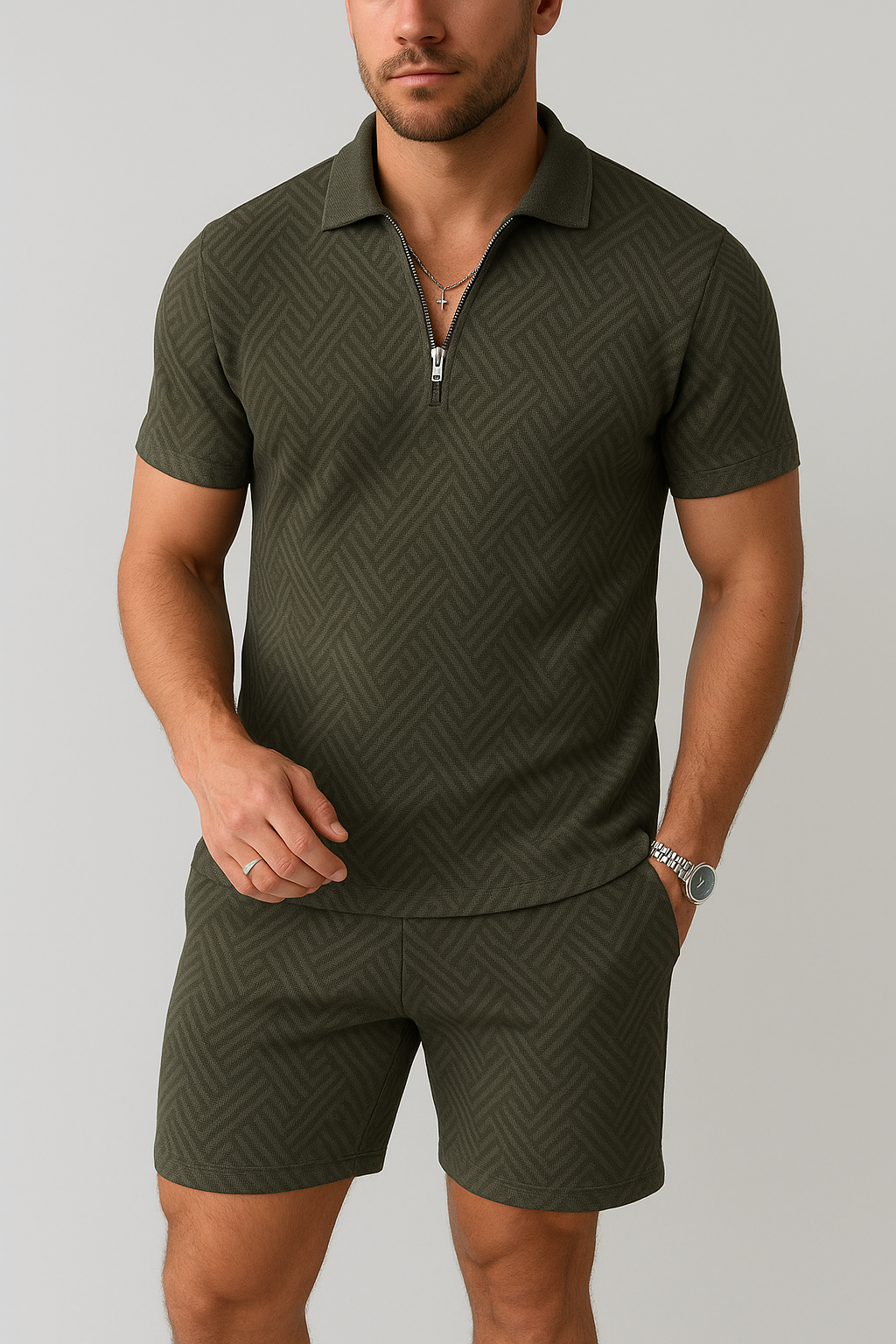 Hugo Sommer-Set für Herren | Modisches Poloshirt mit Bequemer Shorts