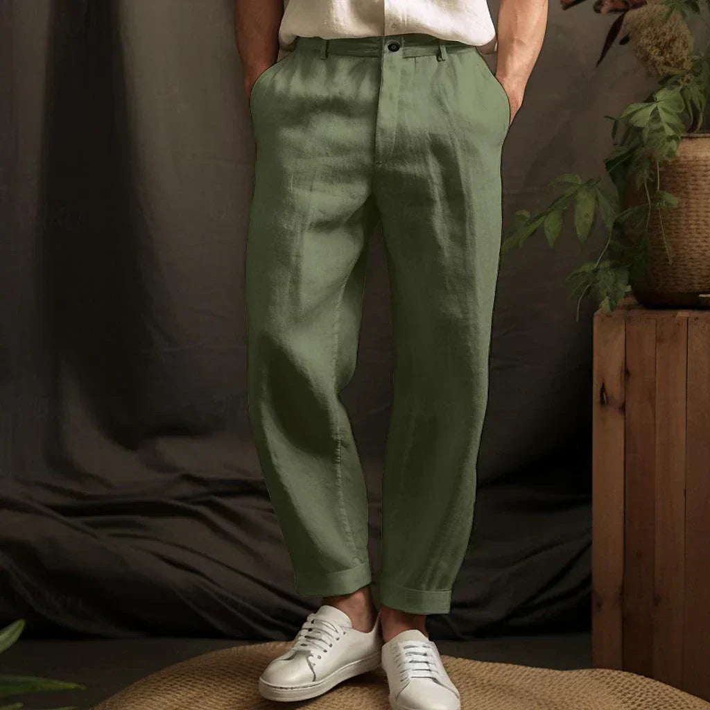 Alfons Men's Linen Pants | Airy Summer Pants with Regular Fit