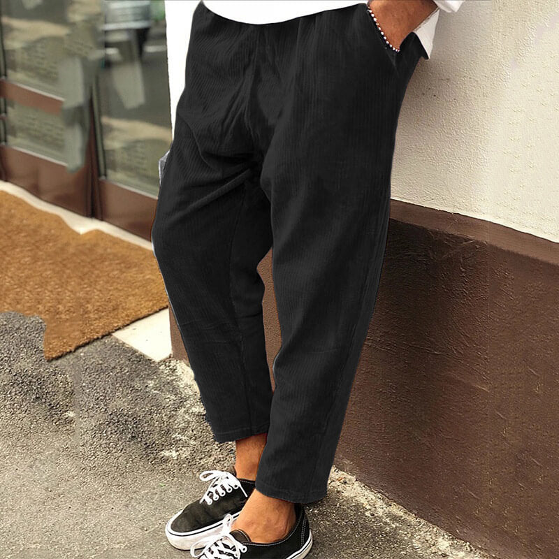Alfred Herren Cordhose | Bequeme Freizeithose im klassischen Loose Fit