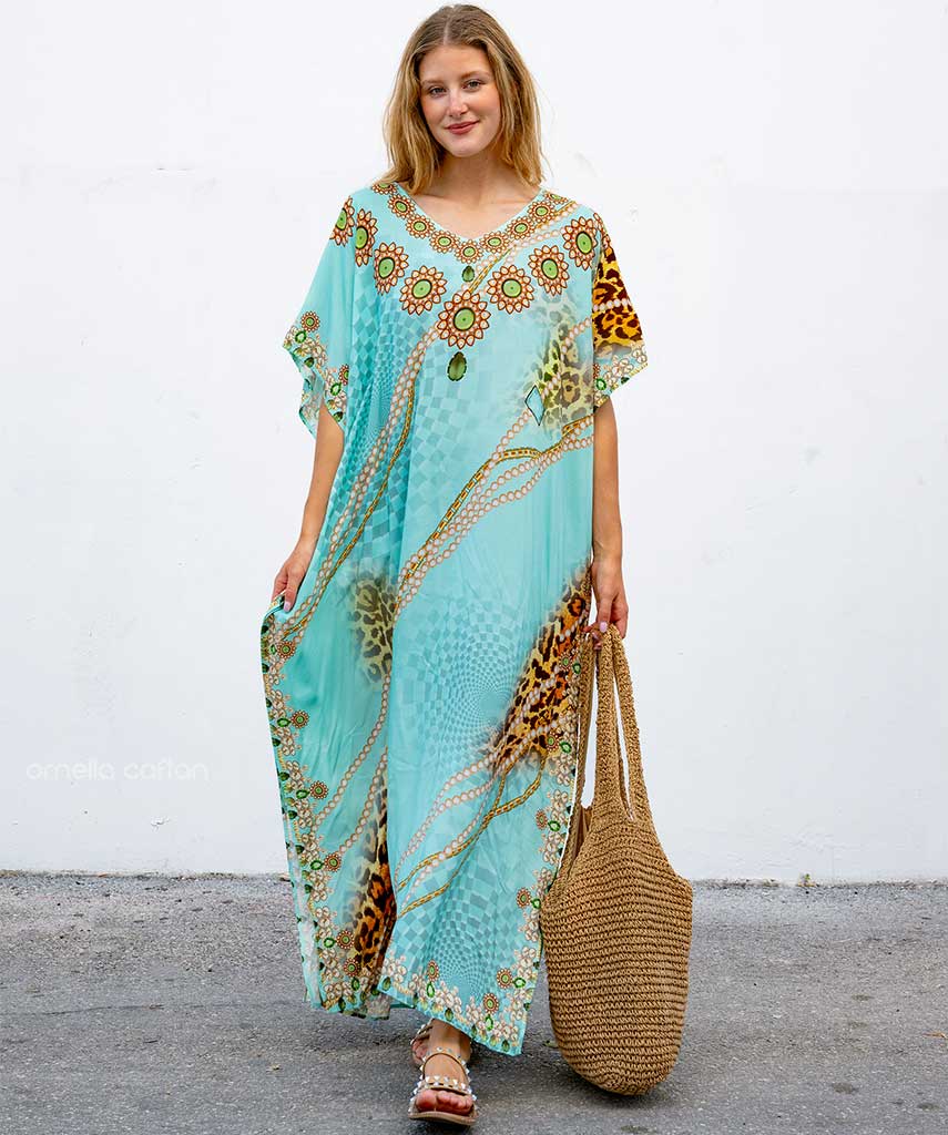 Amina – Edler Damen Kaftan – Luftig, elegant & perfekt für besondere Anlässe