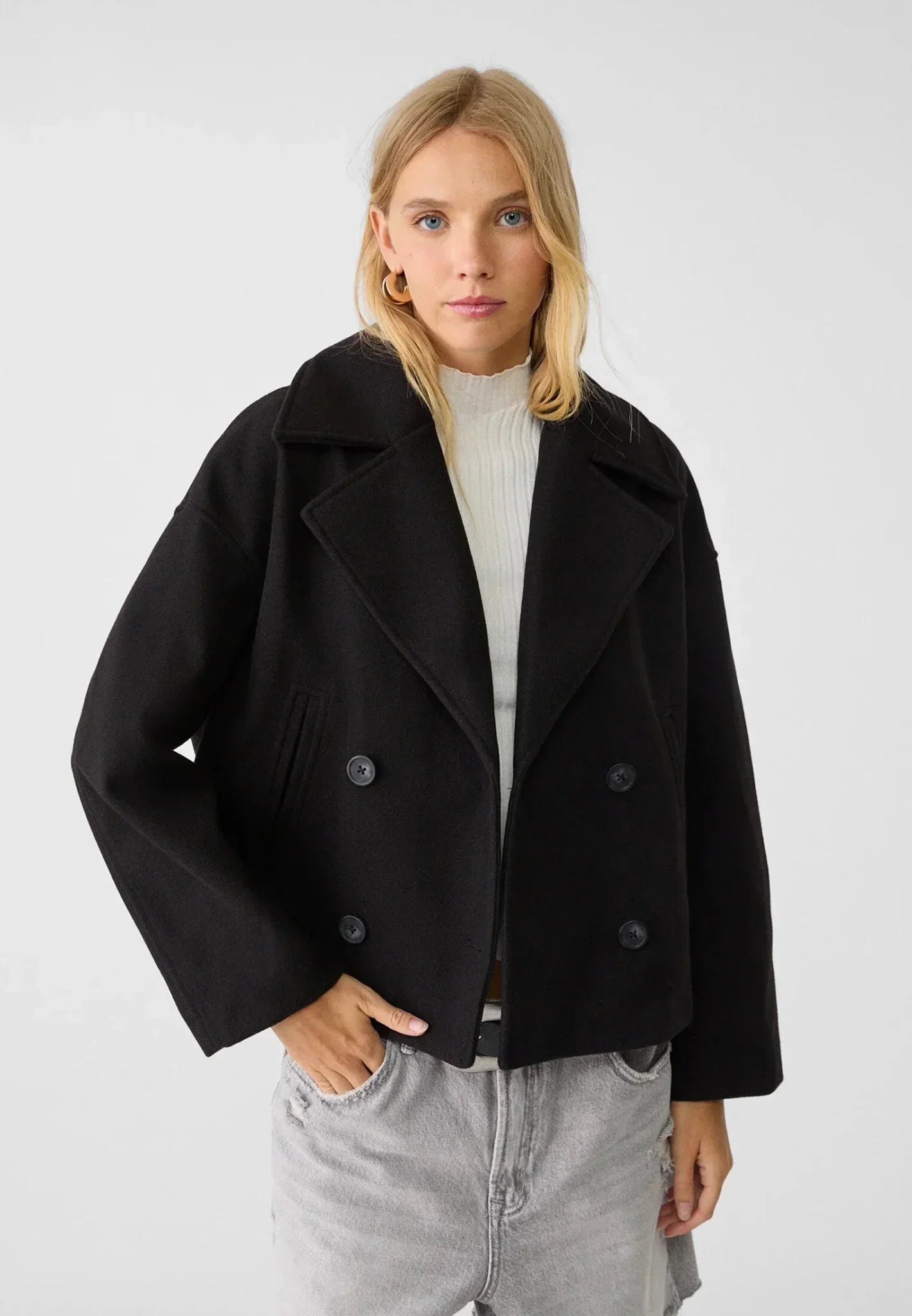 Damen Jacke – Zweireihiges Design & Klassischer Stil