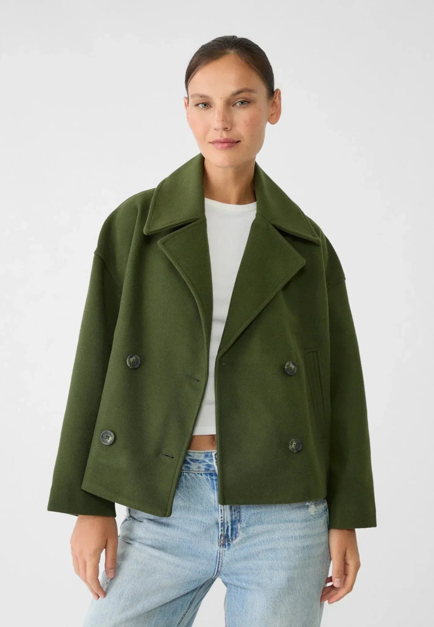 Damen Jacke – Zweireihiges Design & Klassischer Stil
