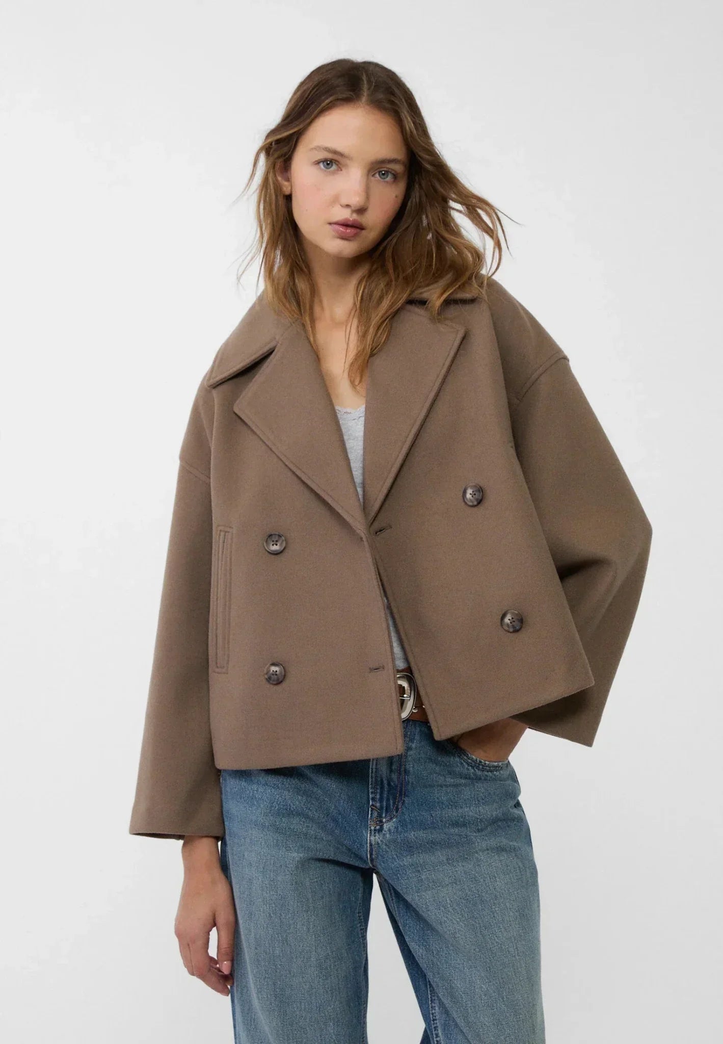 Damen Jacke – Zweireihiges Design & Klassischer Stil