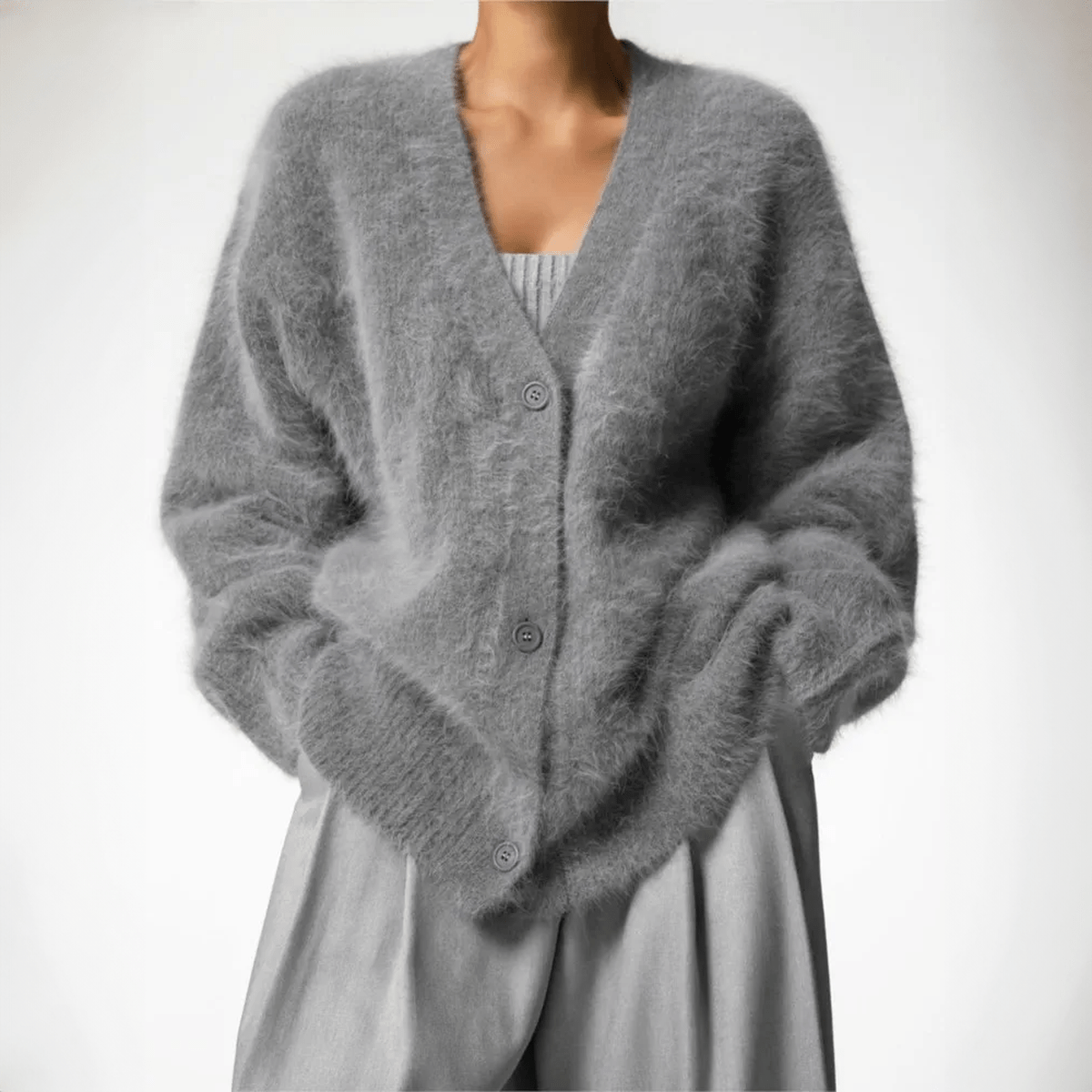 Damen Kaschmir Strickjacke – Luxuriöser Cardigan