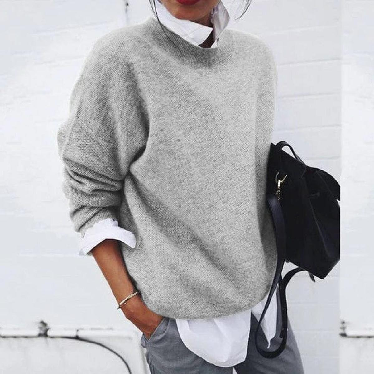 Damen Kaschmirpullover – Rundhals, Relaxed Fit & Luxuriös