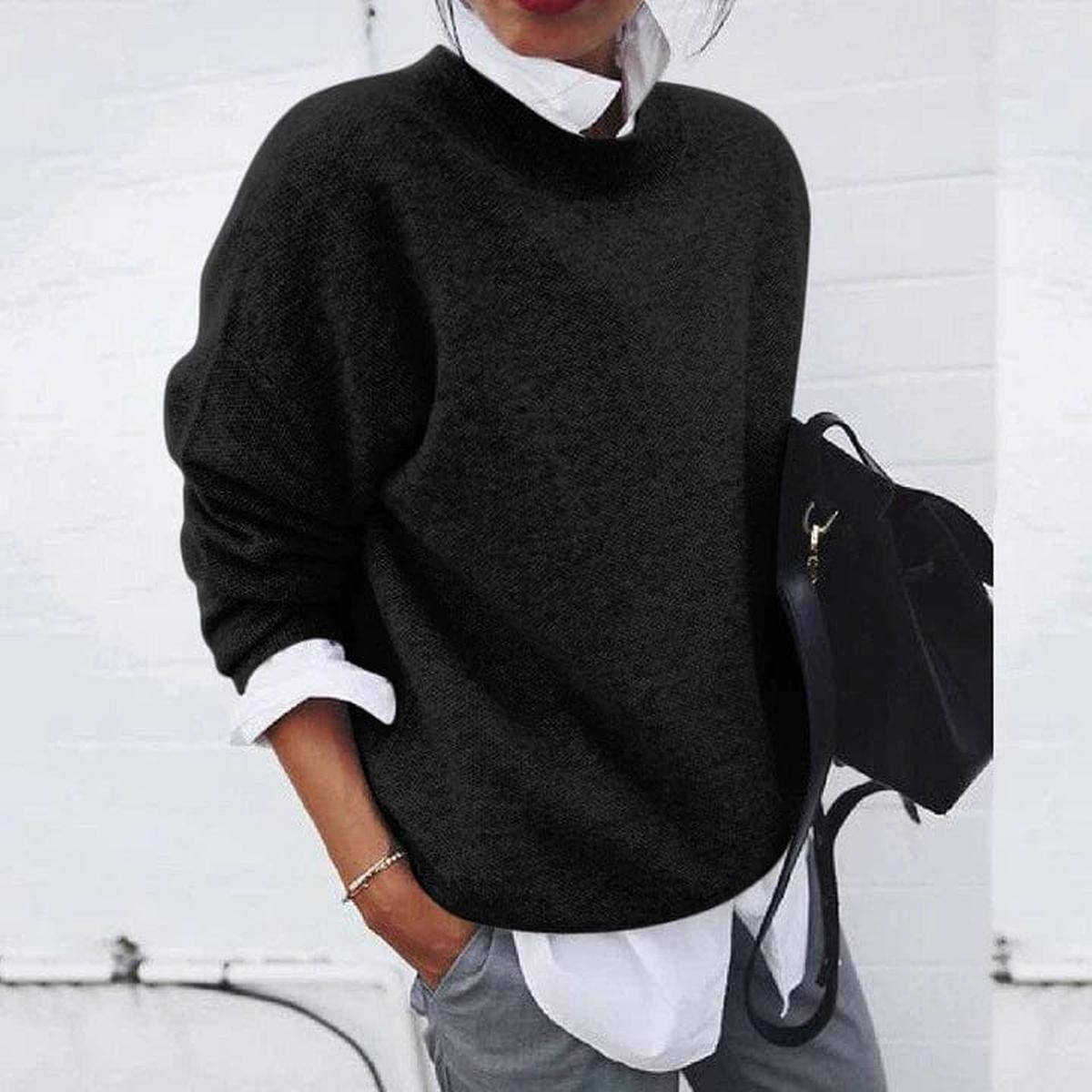Damen Kaschmirpullover – Rundhals, Relaxed Fit & Luxuriös