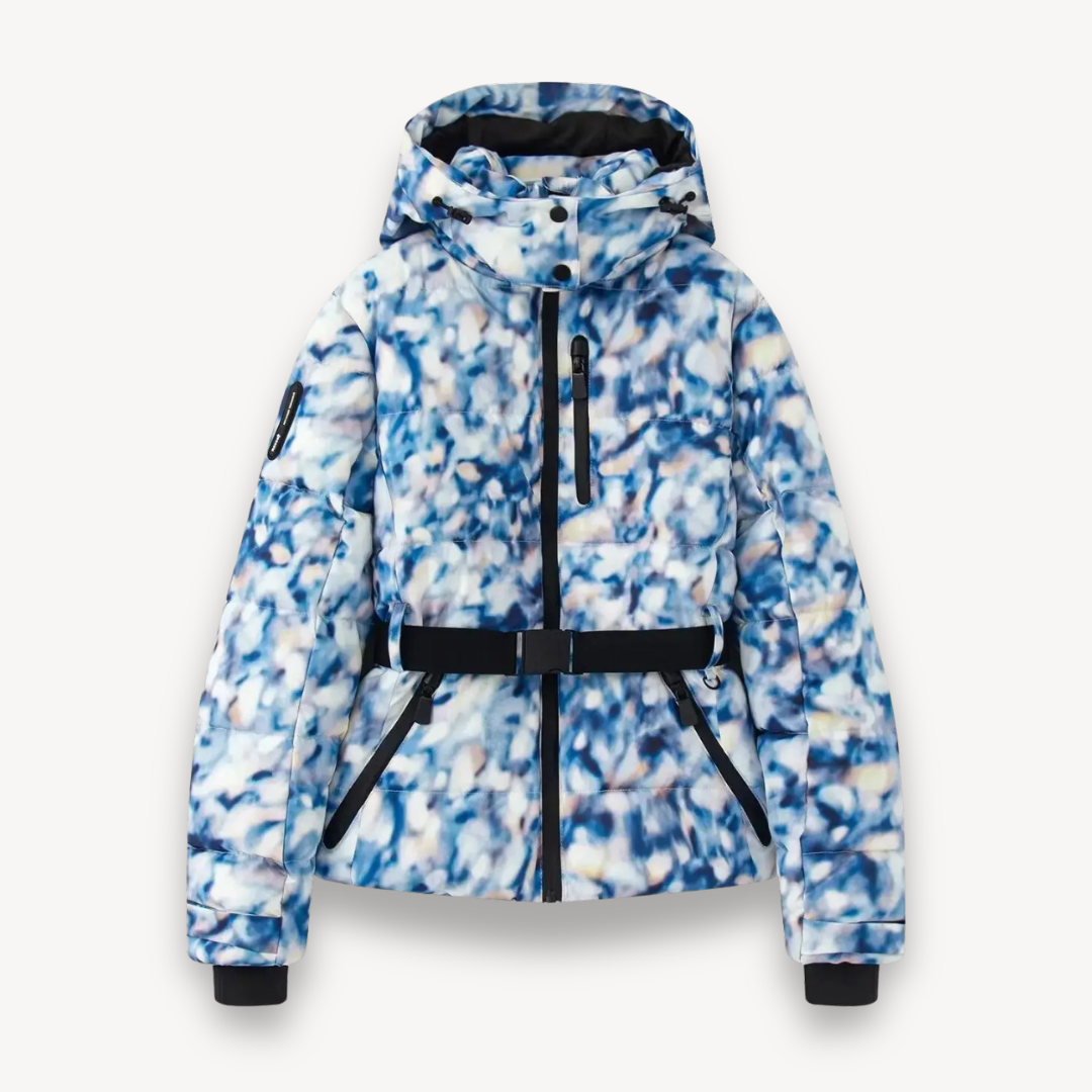 Damen Pufferjacke mit Gürtel – Warme Steppjacke für Winter