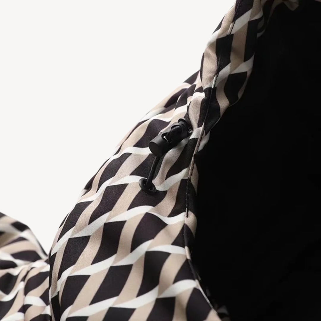 Damen Pufferjacke mit Gürtel – Warme Steppjacke für Winter