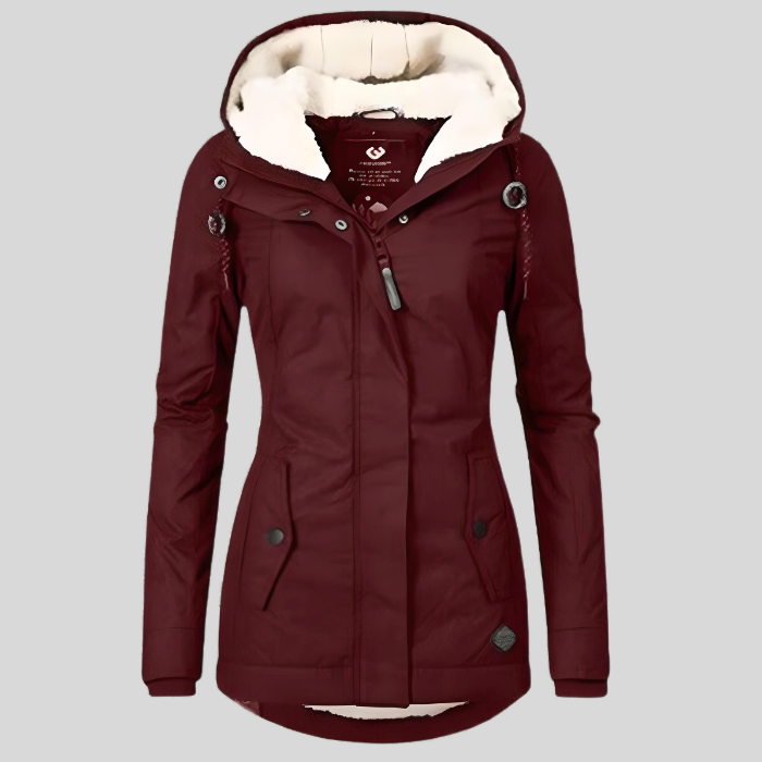 Damen Regenjacke mit Kapuze – Wasserdicht & Verlängertem Saum