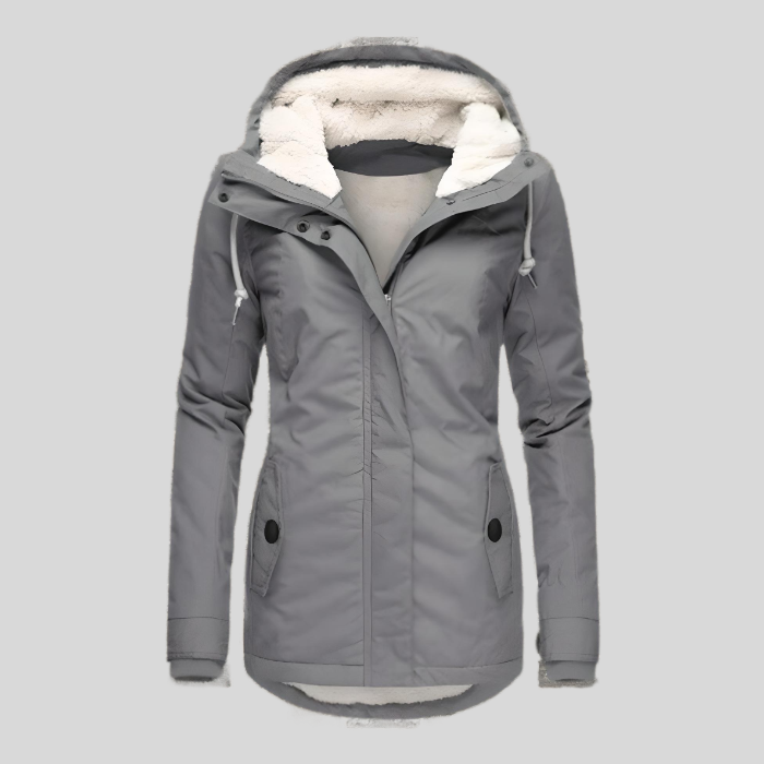 Damen Regenjacke mit Kapuze – Wasserdicht & Verlängertem Saum