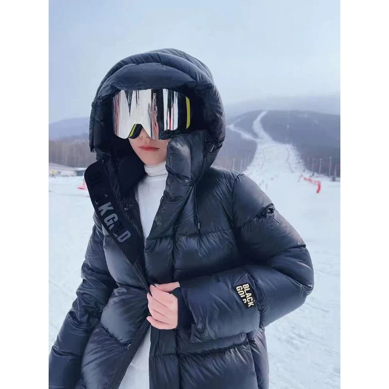 Women's Quilted Coat – Long, Padded Winter Coat in Fashion Style