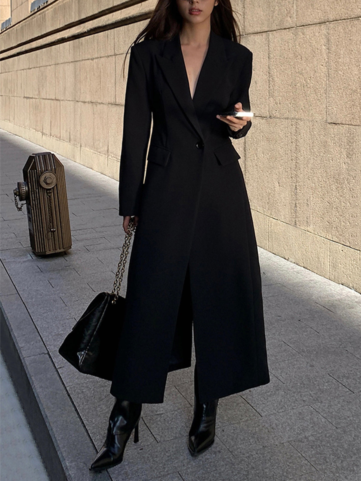 Damen Trenchcoat Lang – Eleganter Übergangsmantel im klassischen Design