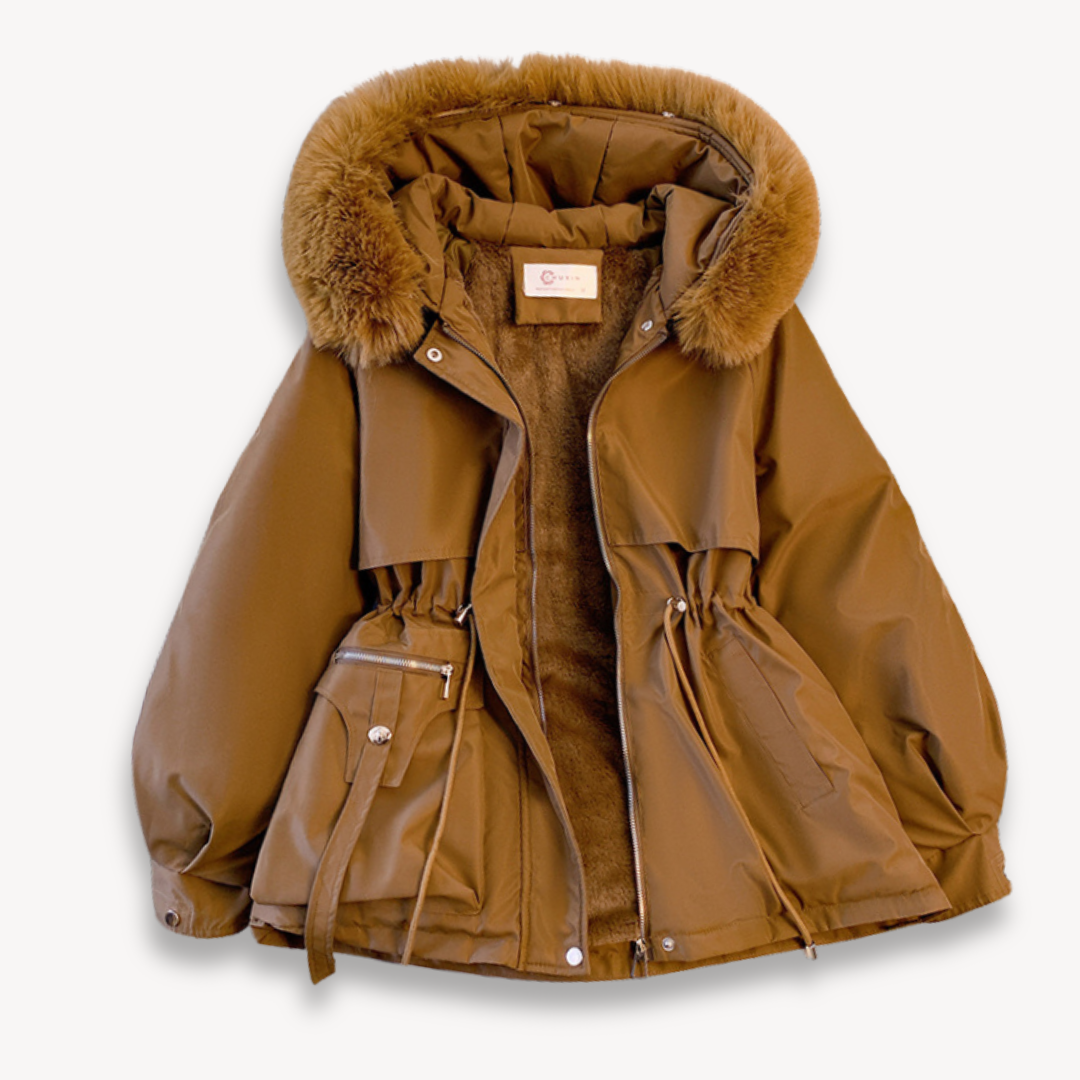 Women's winter parka with hood – warm & functional