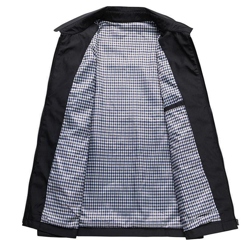 Men's casual jacket – Light transitional jacket with zipper