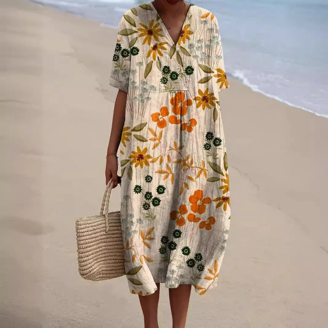 Georgia | Summer Women's Dress with Floral Pattern | Light, Feminine & Versatile