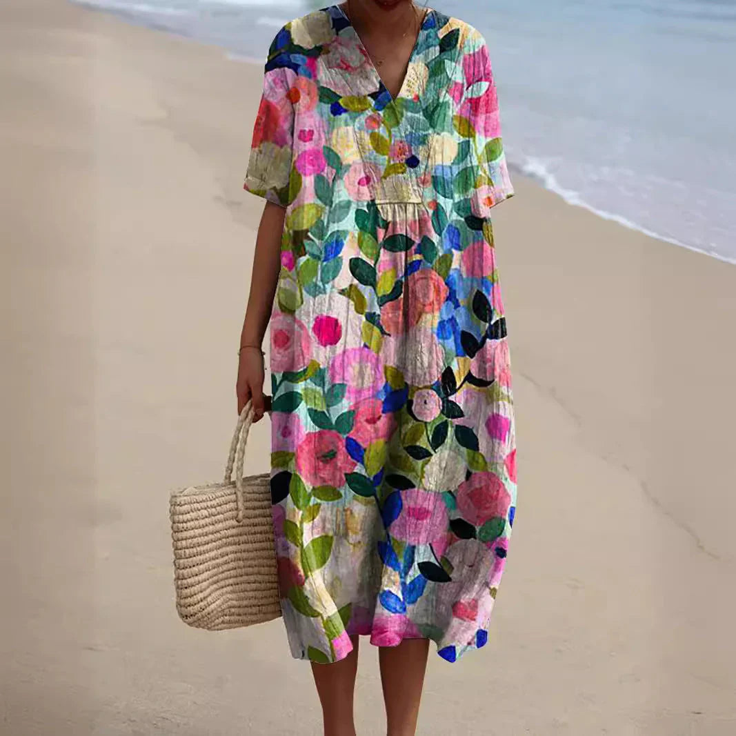Georgia | Summer Women's Dress with Floral Pattern | Light, Feminine & Versatile