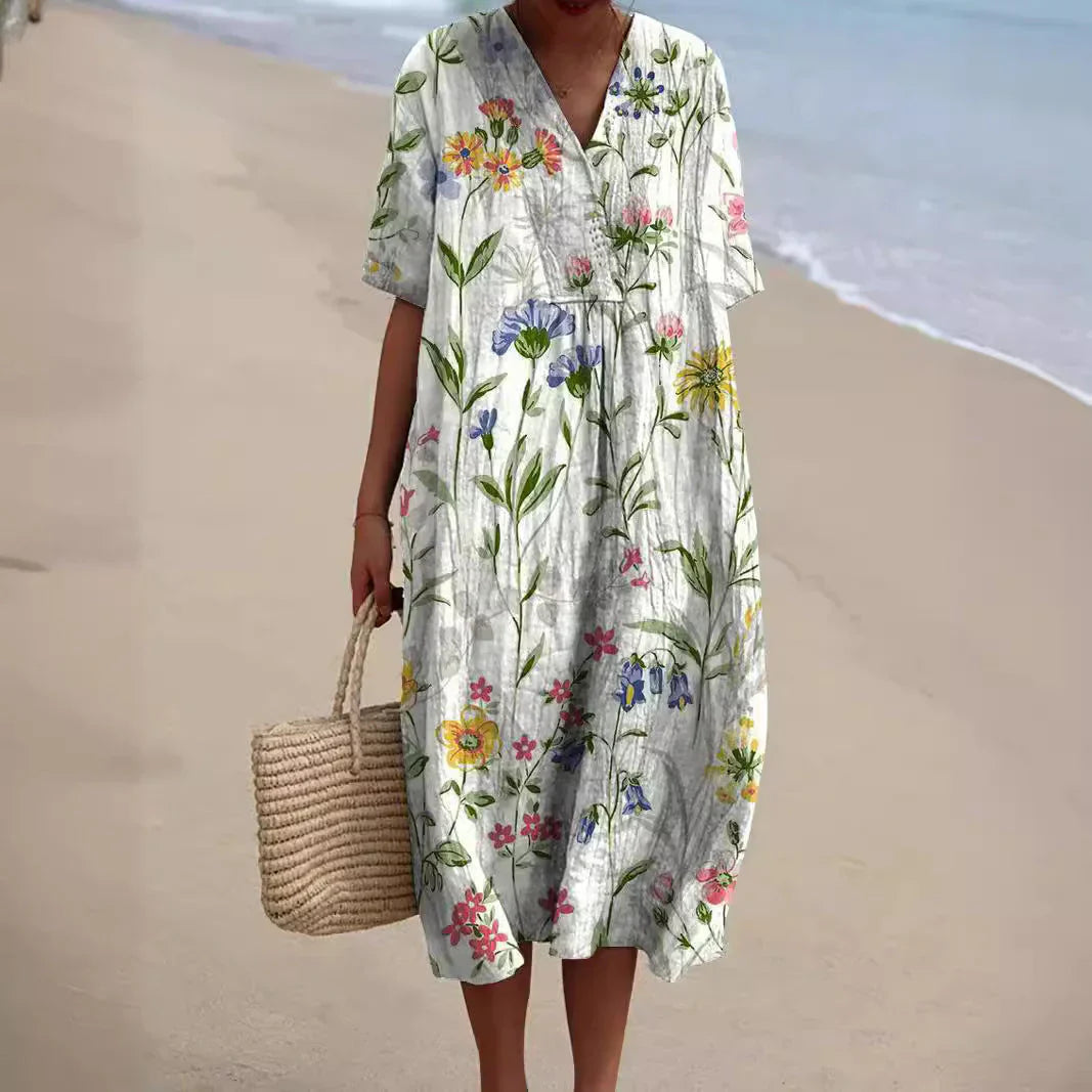 Georgia | Summer Women's Dress with Floral Pattern | Light, Feminine & Versatile