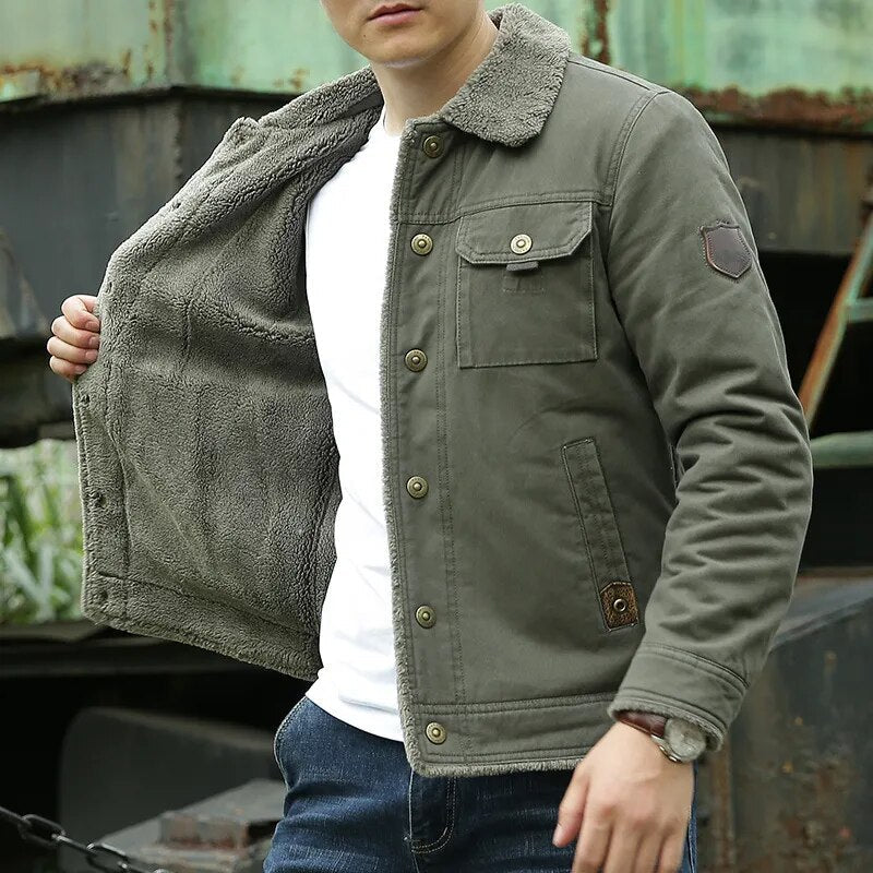 Herren Baumwolljacke – Winddicht & Bequem für Alltag und Freizeit