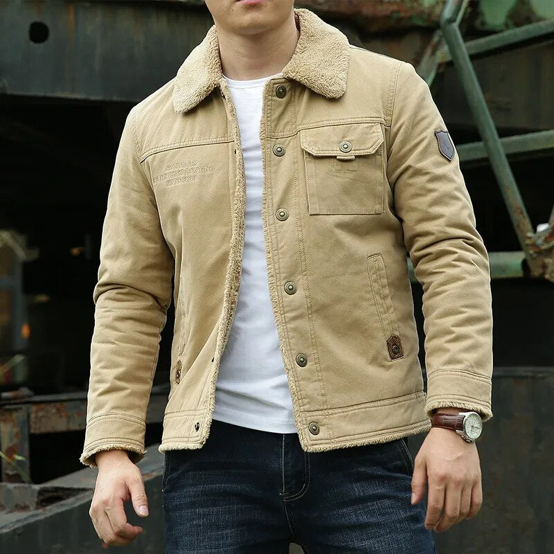 Herren Baumwolljacke – Winddicht & Bequem für Alltag und Freizeit