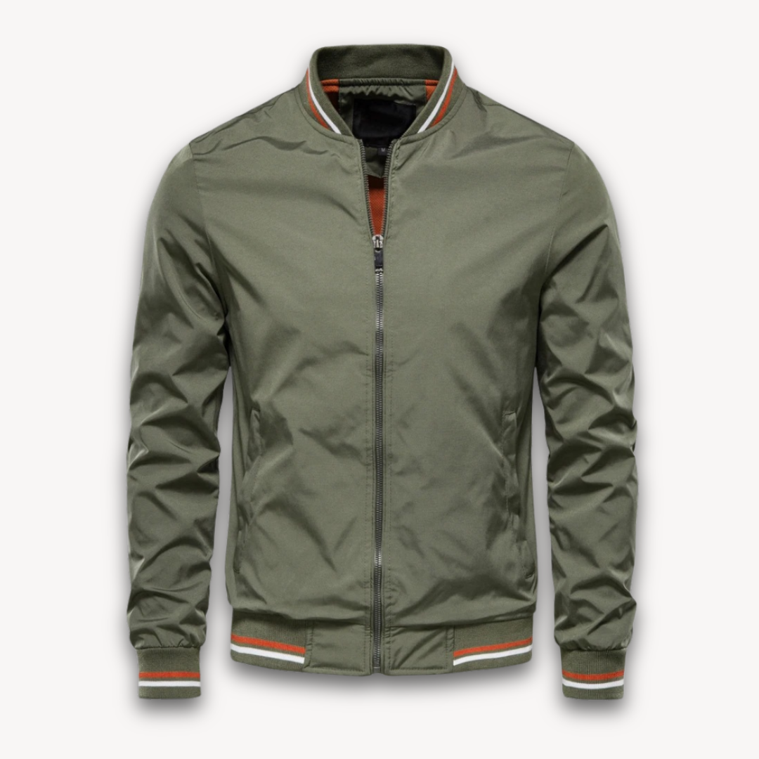 Men's bomber jacket – Light transitional jacket with zipper