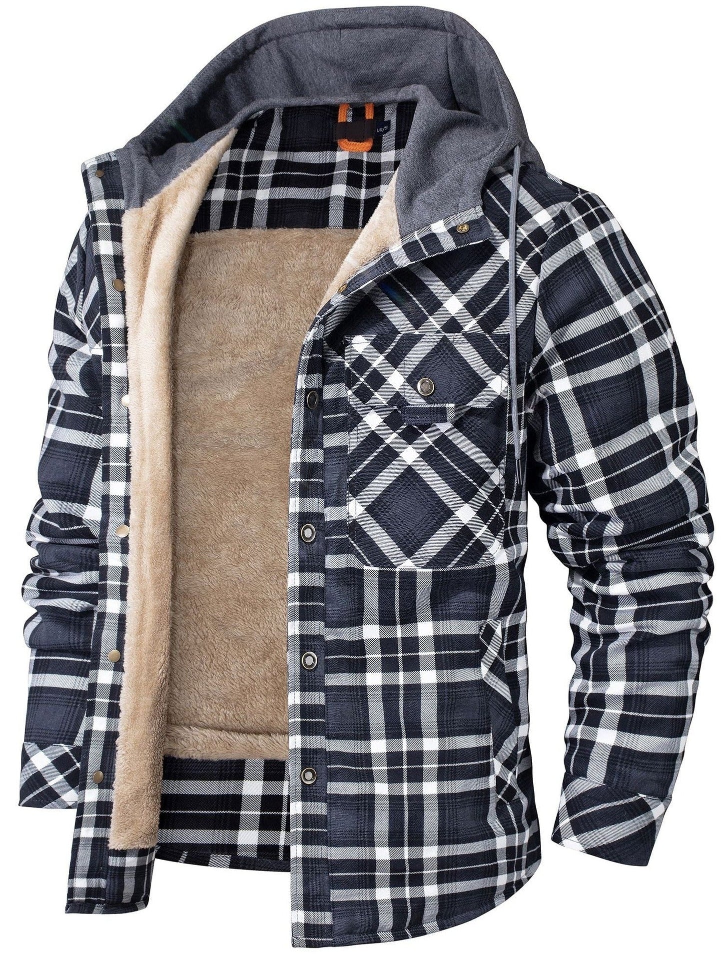 Herren Flanelljacke mit Kapuze – Warm, Lässig & Alltagstauglich