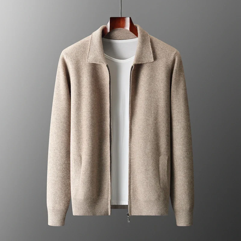 Herren Jacke Luxus – Elegante Full-Zip Übergangsjacke im Premium Design