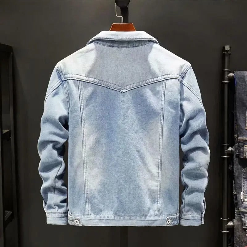 Herren Jeansjacke mit Fleece – Winddicht & Warm für Herbst und Winter