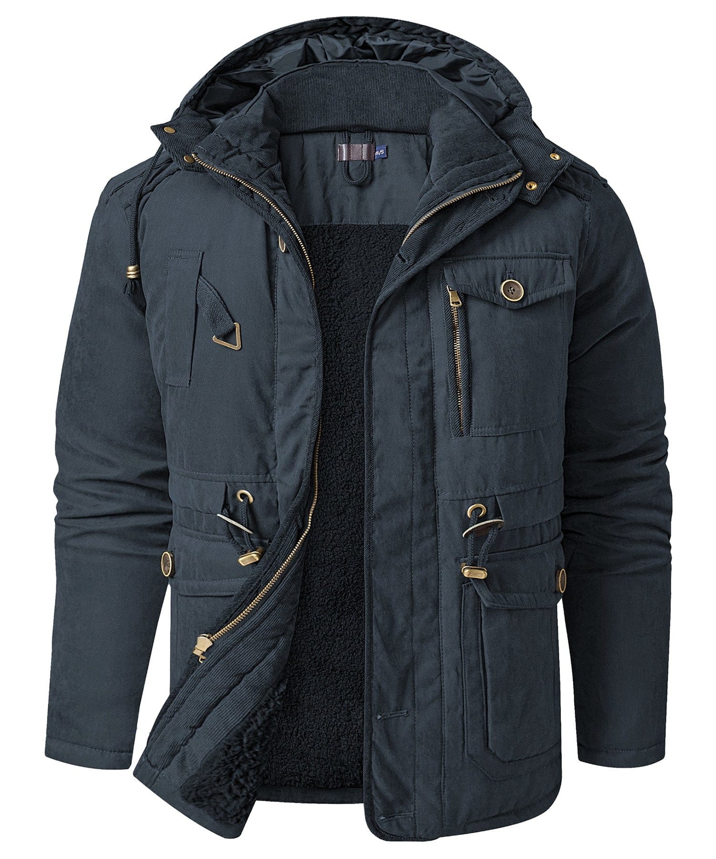 Herren Kapuzen-Fleecejacke – Warm & Bequem für kalte Tage