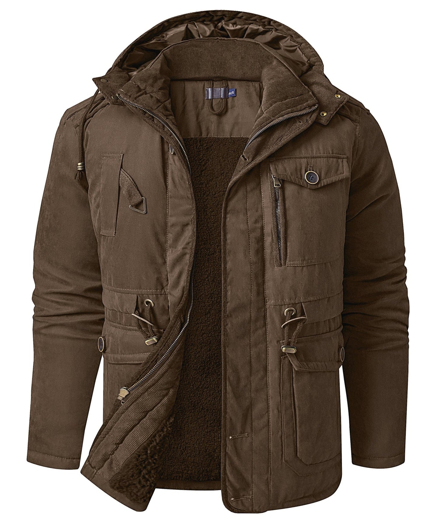 Herren Kapuzen-Fleecejacke – Warm & Bequem für kalte Tage