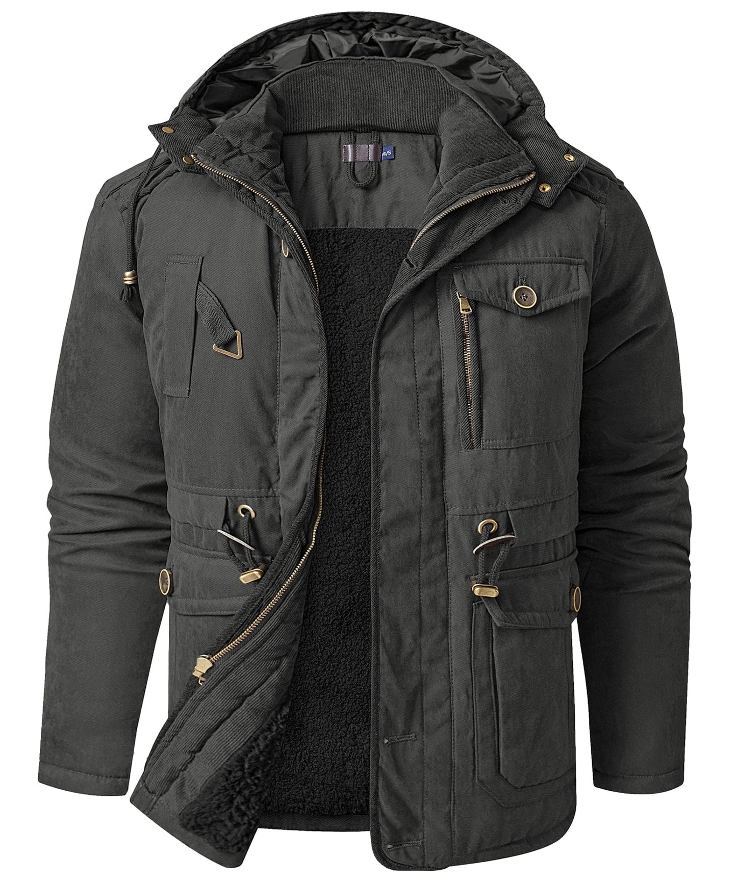Herren Kapuzen-Fleecejacke – Warm & Bequem für kalte Tage
