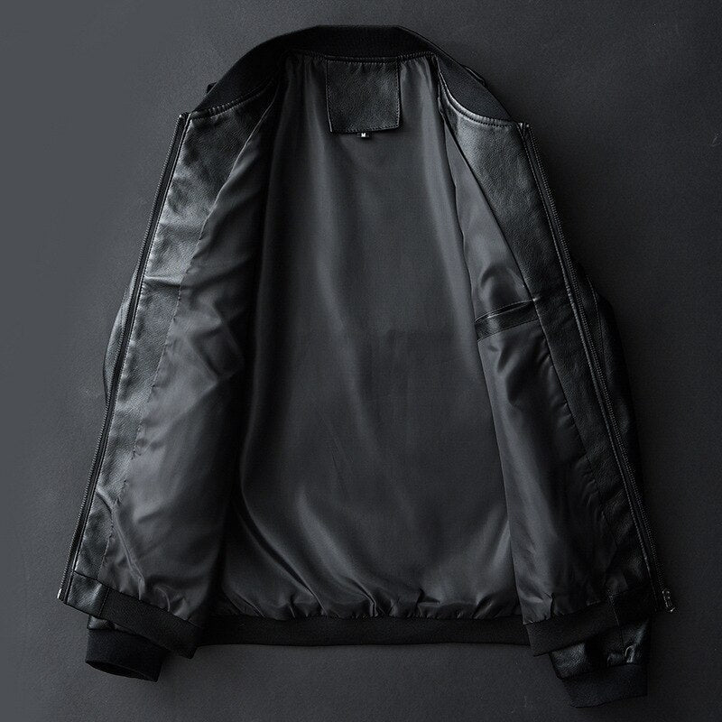 Herren Leder Motorradjacke – Street Style Bikerjacke aus Echtleder