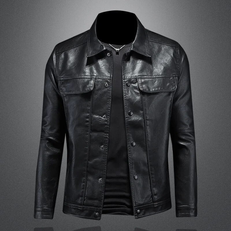 Herren Lederjacke Herbst – Klassische Echtleder Jacke für Übergangszeit