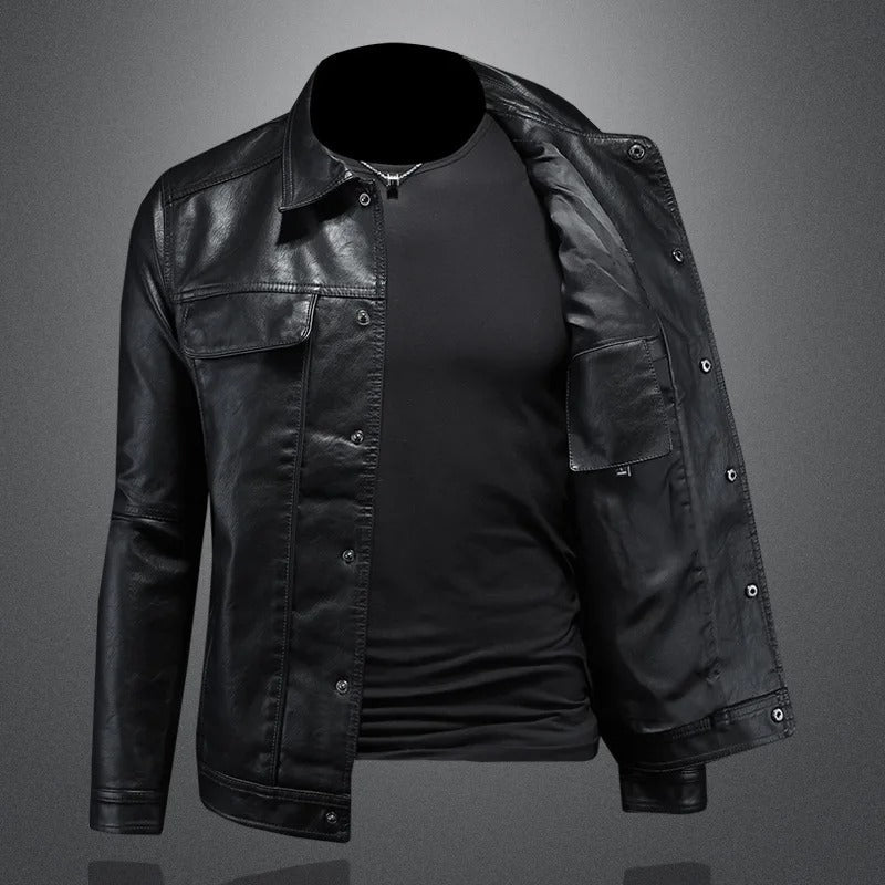 Herren Lederjacke Herbst – Klassische Echtleder Jacke für Übergangszeit
