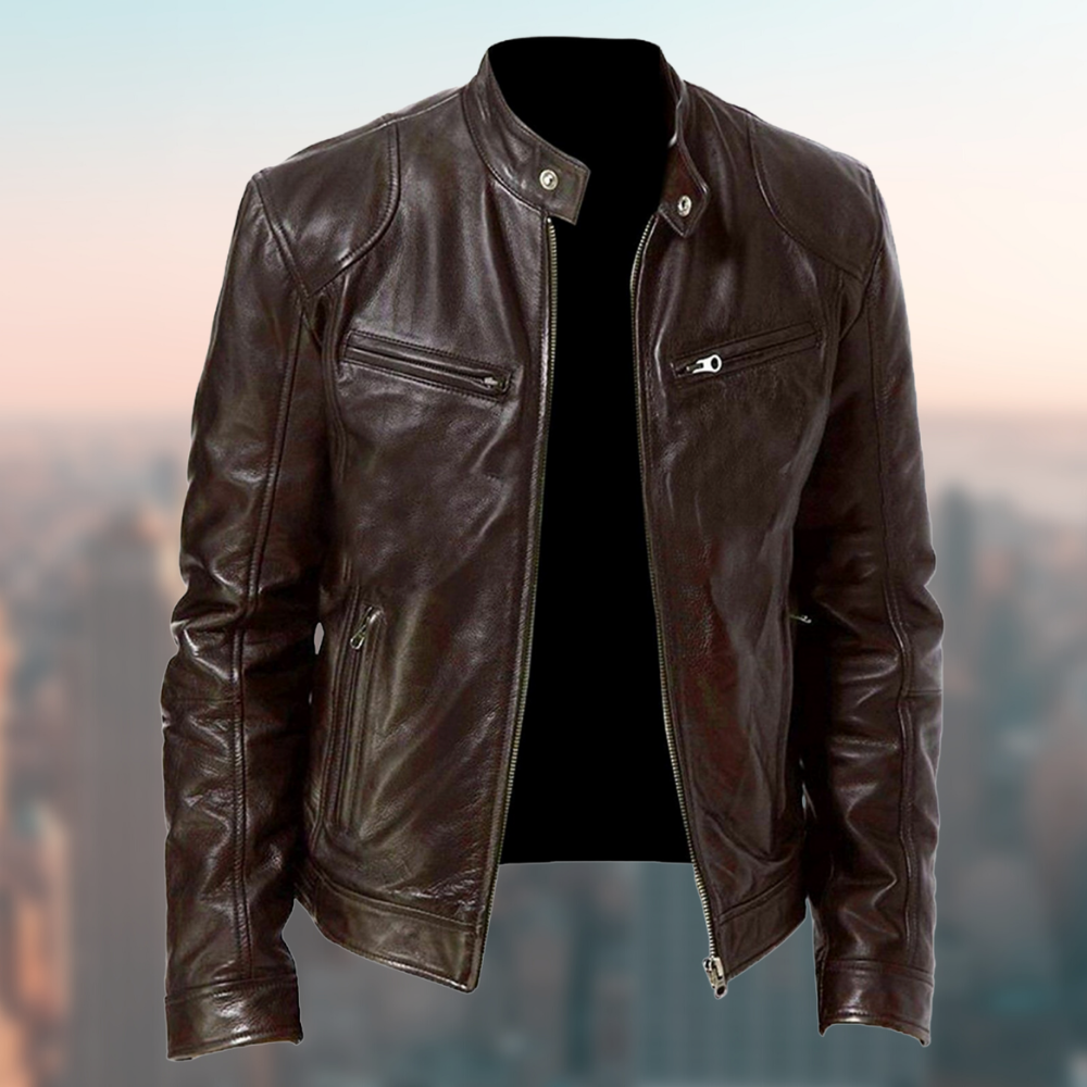 Herren Lederjacke – Hochwertig & Elegant im klassischen Design