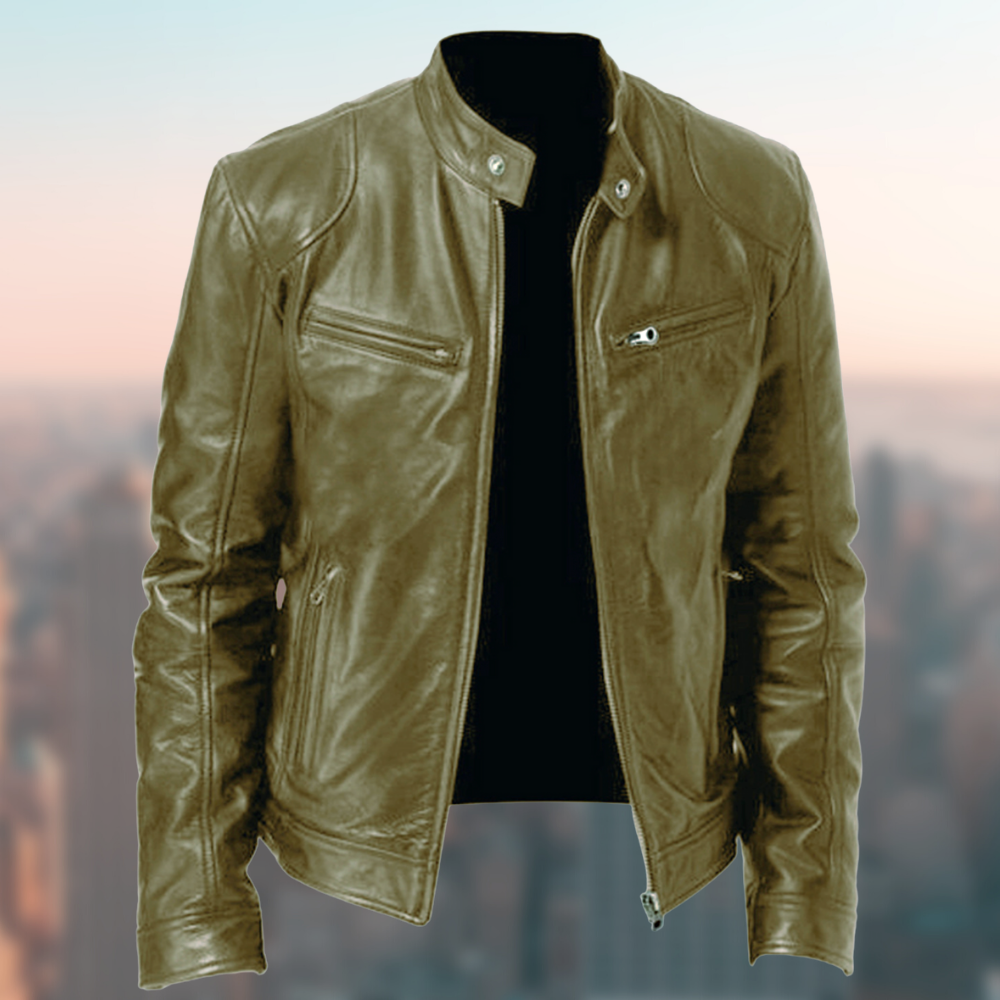 Herren Lederjacke – Hochwertig & Elegant im klassischen Design