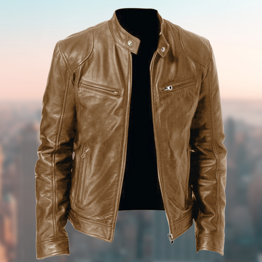 Herren Lederjacke – Hochwertig & Elegant im klassischen Design