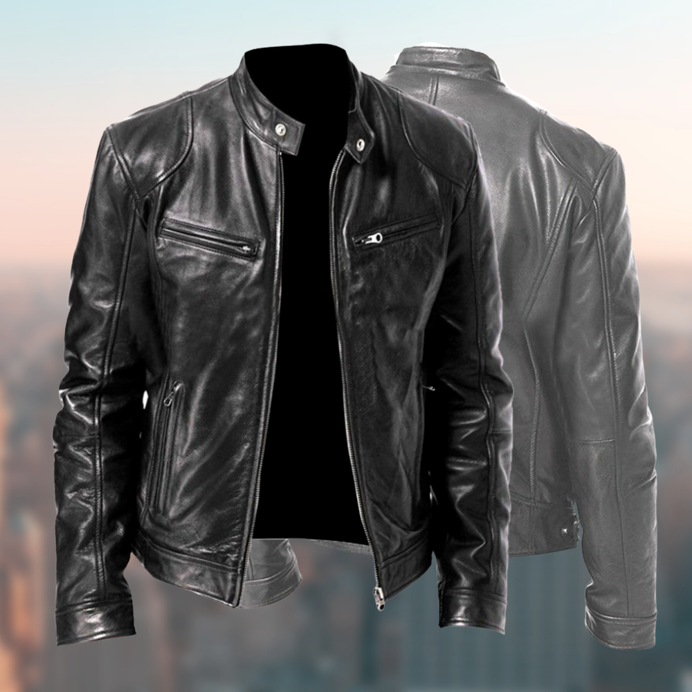 Herren Lederjacke – Hochwertig & Elegant im klassischen Design
