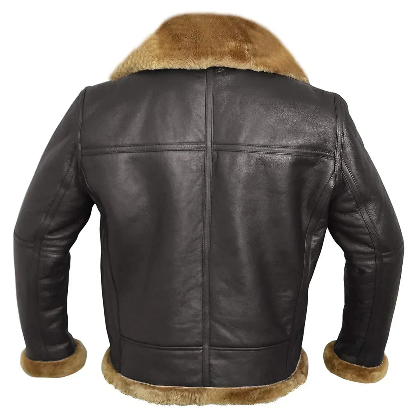 Herren Lederjacke mit Fellfutter – Warme Echtleder Jacke für Winter