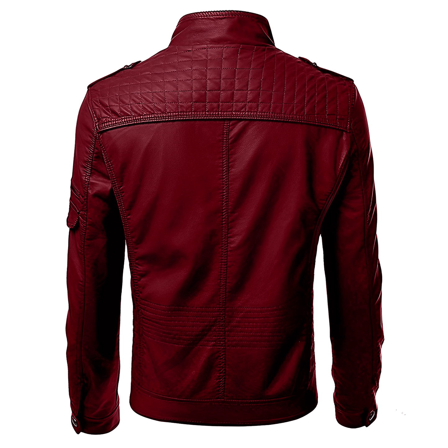 Herren Lederjacke mit Metall-Reißverschlüssen – Stylische Echtleder Jacke