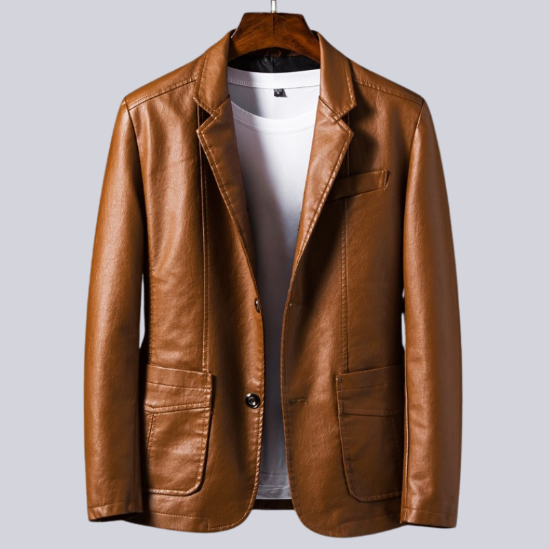 Herren Leichte Lederjacke – Stilvolle Übergangsjacke aus Echtleder