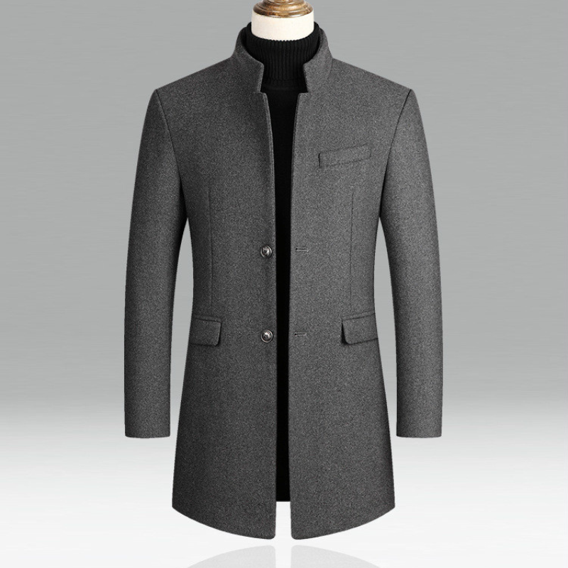 Herren Mantel Stehkragen – Eleganter Formal Coat für Business & Events