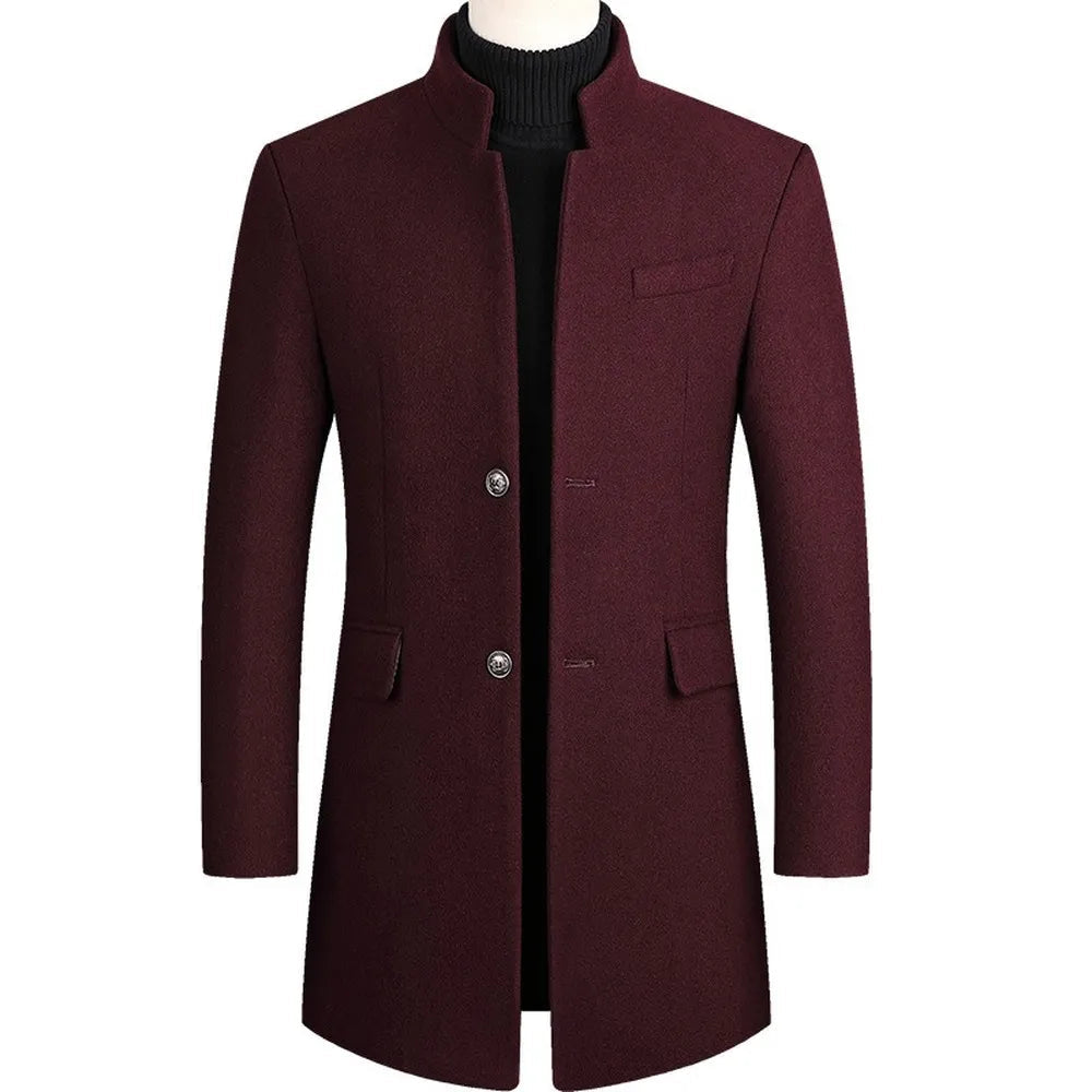 Herren Mantel Stehkragen – Eleganter Formal Coat für Business & Events