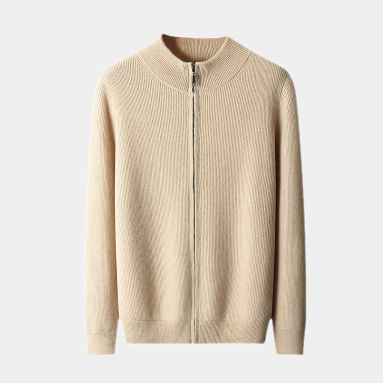 Herren Merino Zip Pullover – Eleganter Old Money Stil