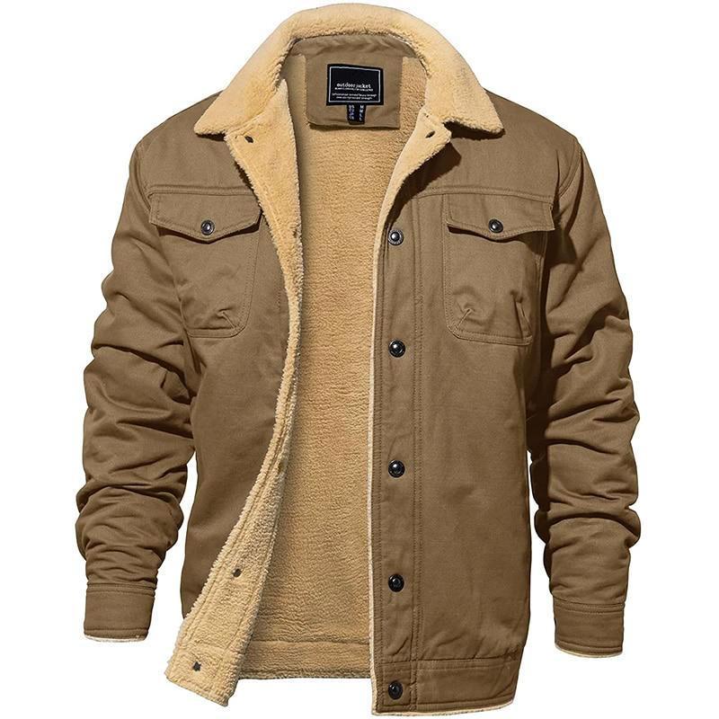 Herren Pilotenjacke Wasserdicht – Mit Weichem Baumwollfutter