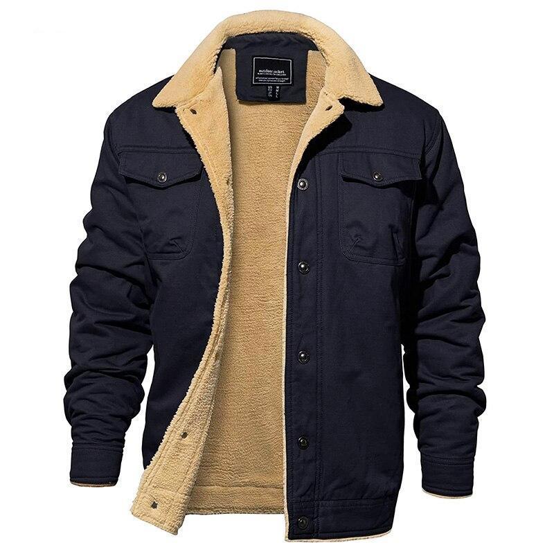 Herren Pilotenjacke Wasserdicht – Mit Weichem Baumwollfutter